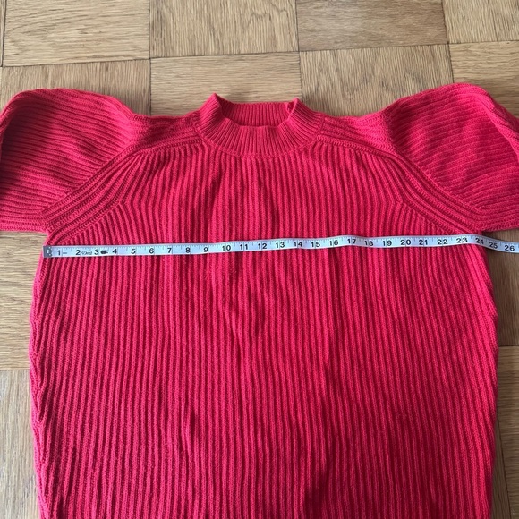 Misa Los Angeles XS Dominique Sweater Red Ribbed Chunky Knit - Picture 8 of 8
